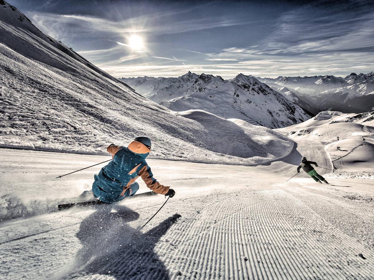 Skifahren im Silvretta Skigebiet im Montafon